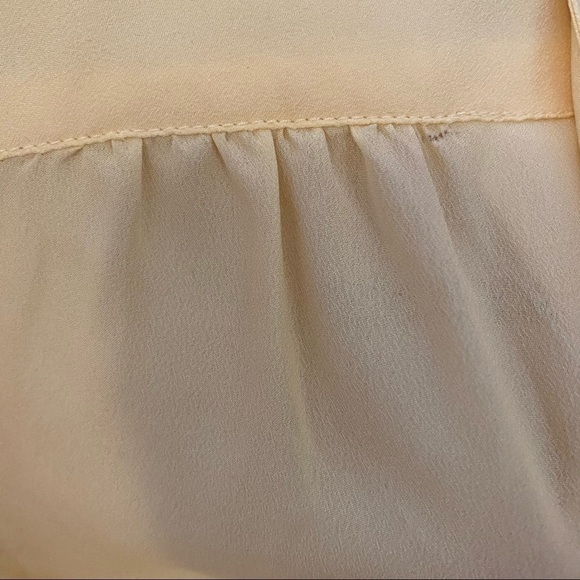 Vintage Soft butter Yellow Full Sleeves Blouse Collared - Picture 13 of 13